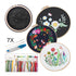 Embroidery Beginners DIY Cross  Kits Pre-Printed Floral Pattern With Hoop