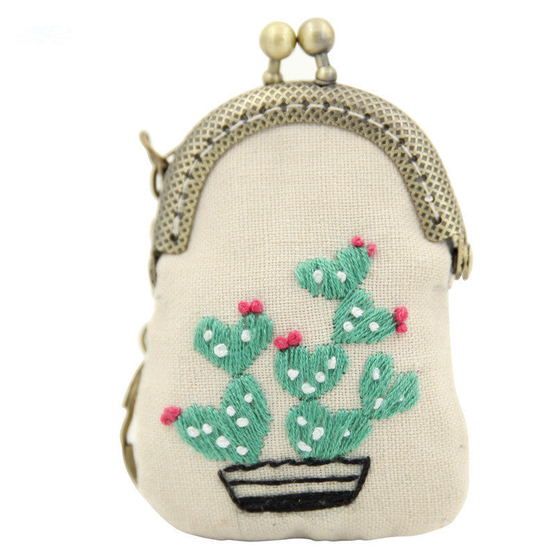 Embroidery Gold Bag Ornaments Creative Making Gifts Women's Fabric Embroidery Kit Sweater Chain