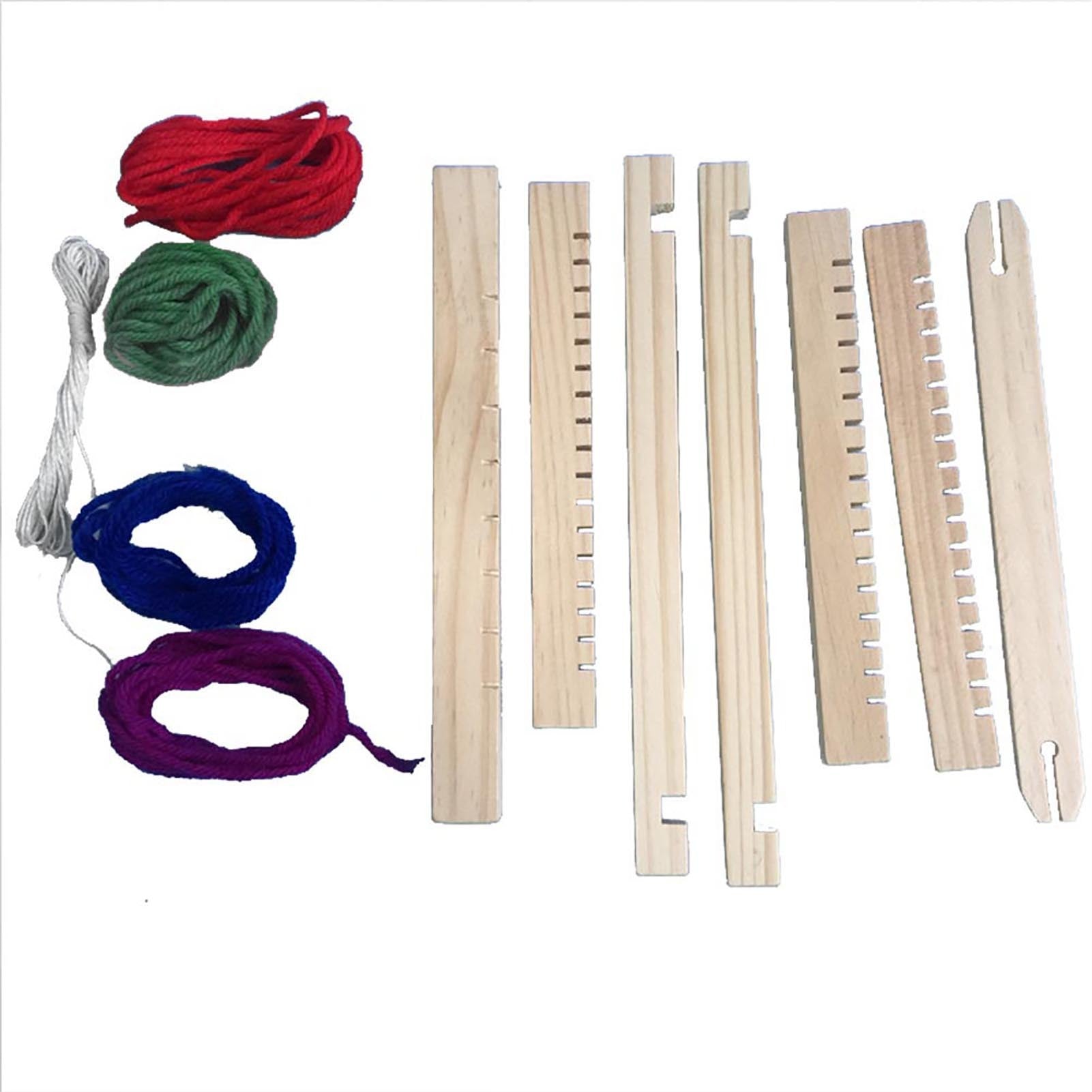 DIY HandKnitting Machine Wooden Loom Toys Children Weaving Machine Educational Toys