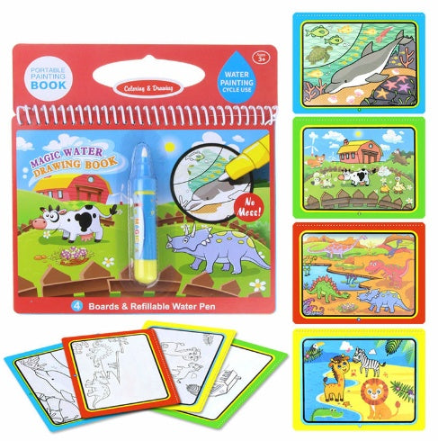 Children's Picture Books Water Painting Can Be Used Repeatedly With Clear Water Sketch Book Kindergarten Painting Water Album Eight Bags