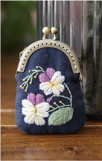 Embroidery Gold Bag Ornaments Creative Making Gifts Women's Fabric Embroidery Kit Sweater Chain