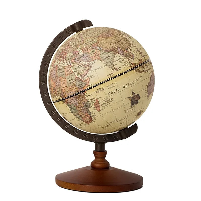 Nostalgic English Globe And Map