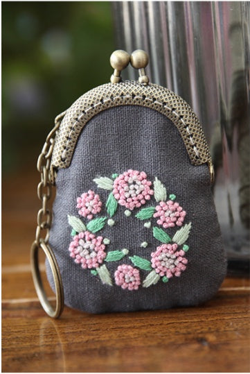 Embroidery Gold Bag Ornaments Creative Making Gifts Women's Fabric Embroidery Kit Sweater Chain