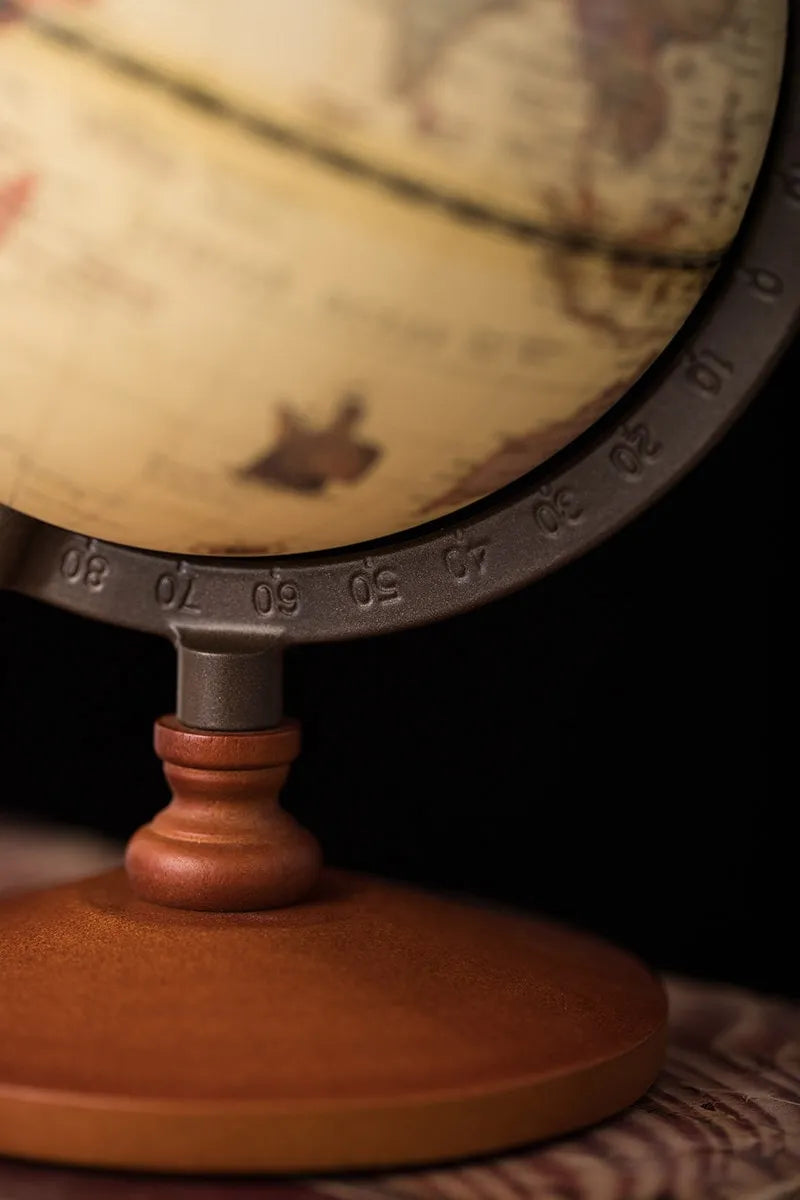 Nostalgic English Globe And Map