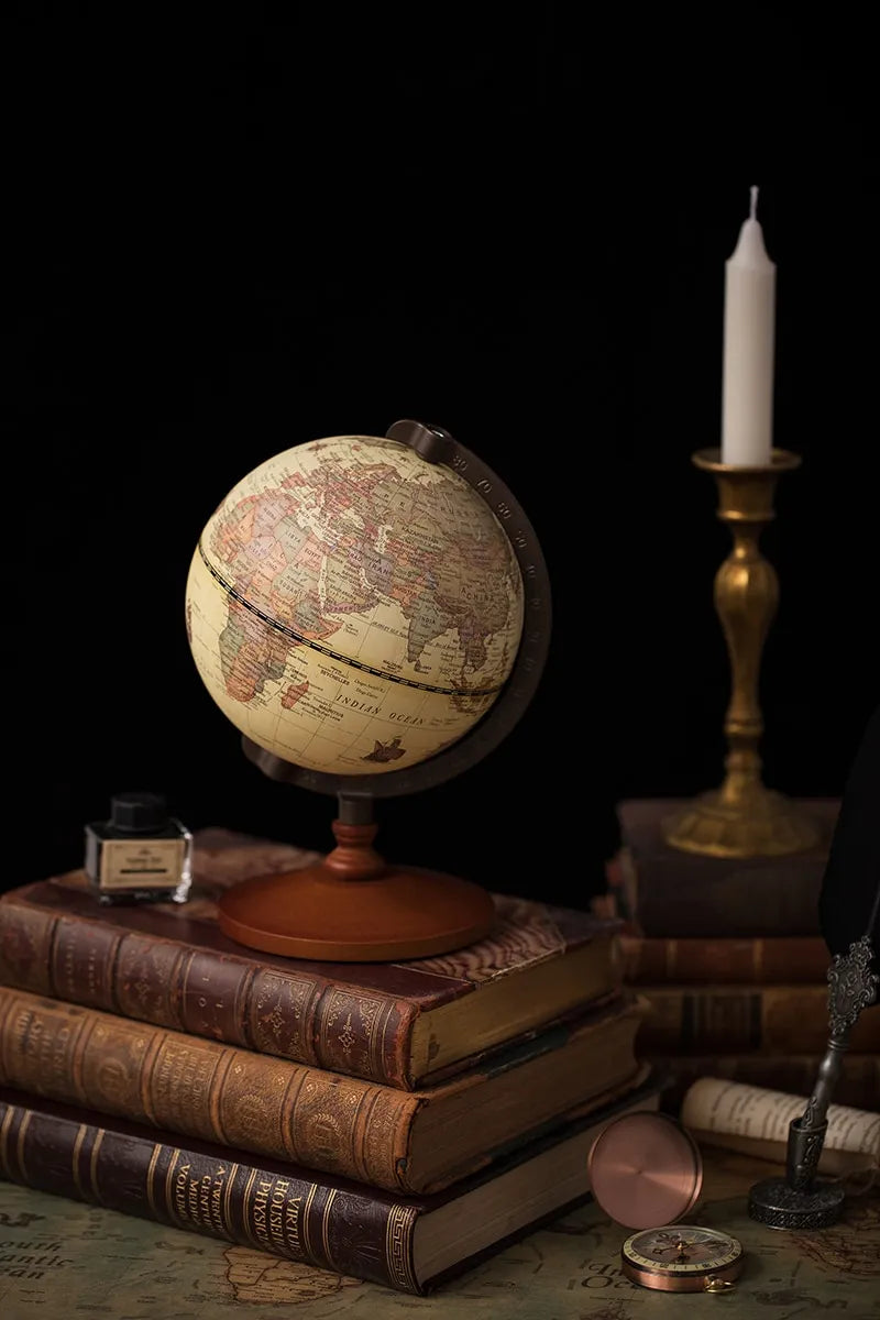 Nostalgic English Globe And Map