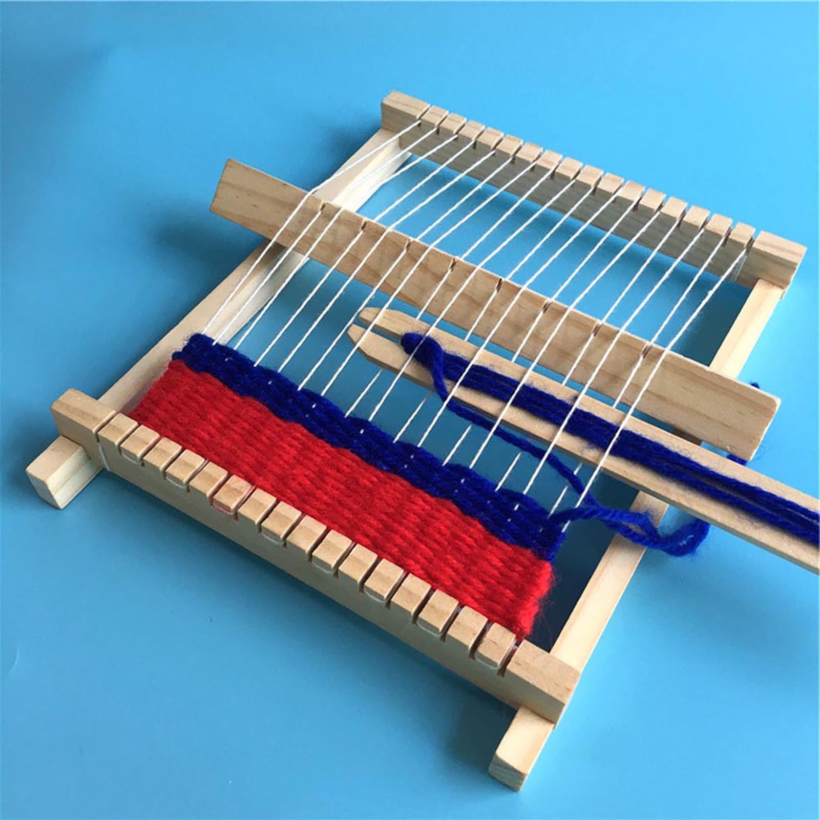 DIY HandKnitting Machine Wooden Loom Toys Children Weaving Machine Educational Toys