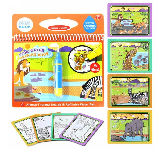 Children's Picture Books Water Painting Can Be Used Repeatedly With Clear Water Sketch Book Kindergarten Painting Water Album Eight Bags