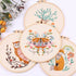 Embroidery Beginners DIY Cross  Kits Pre-Printed Floral Pattern With Hoop