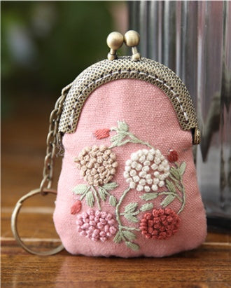 Embroidery Gold Bag Ornaments Creative Making Gifts Women's Fabric Embroidery Kit Sweater Chain